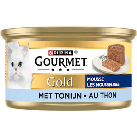 Gold mousse kattenvoer nat met tonijn