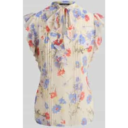 shaped fit blouse met officierskraag en materiaalgelijke strik