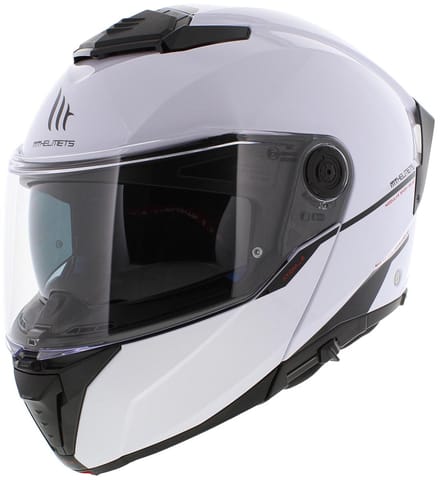 MT Systeemhelm Atom II glans wit maat S