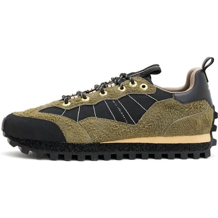 AllSaints Nevis Sneaker Khaki Green/black Maat: 44 | Sneakers Outlet | Heren | Bruin
