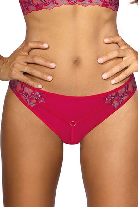 Obsessive Yassmyne - Erotische String - Blauw/Zwart - L/XL