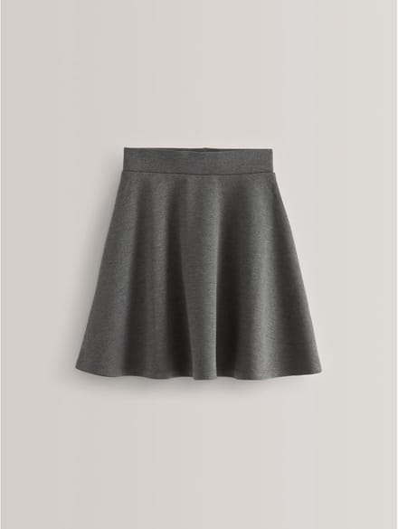 Next - Meisjes - Jersey stretch school skater rok met elastische taille - Grijs