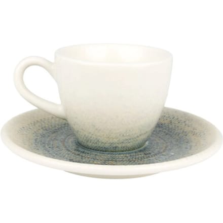 Bonna Sway - Espresso kopjes & schotel - 80 cc - Porselein - set van 6