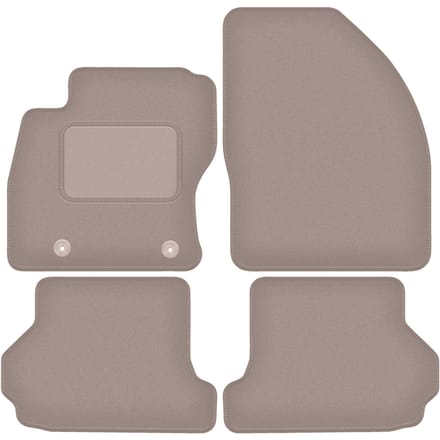 Beige velours matten voor: Ford Focus MK2 cabrio (2006-2010)