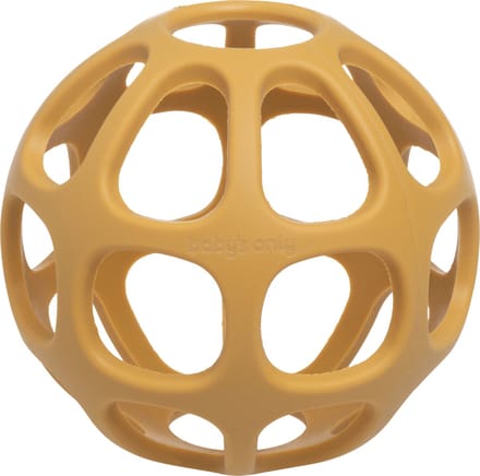 Baby's Only Siliconen baby speelbal - Speelgoedbal - Oker - Baby cadeau