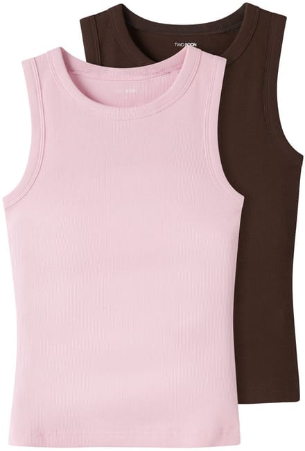 NAME IT - TAFRIX 2P SL TANK TOP NOOS - Dames - Tops
