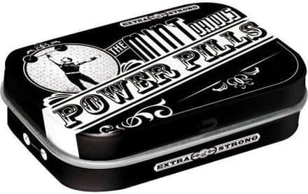 Mint box Power pills | Nostalgic Art pepermuntdoosje 4 x 6 cm