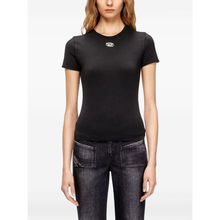 Diesel t-shirt t-uncutieslong-od vrouw zwart
