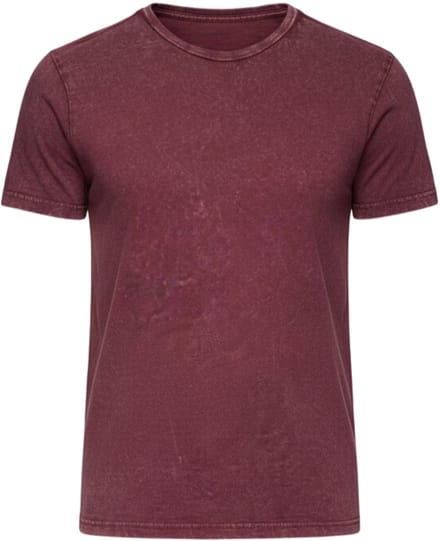 OMBRE T-shirt - Katoen - Korte Mouw Bordeaux M