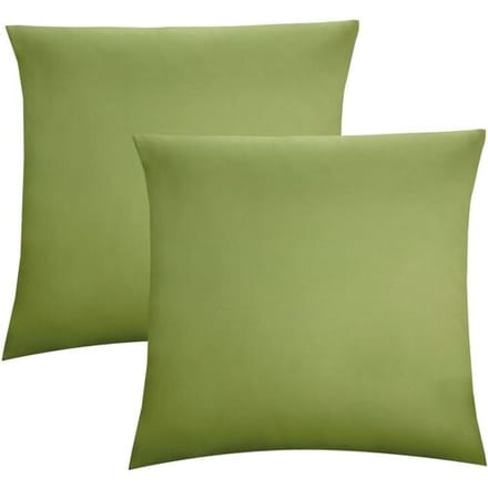 BIBERNA Fijne jersey kussenhoes (Vijg, 80x80)