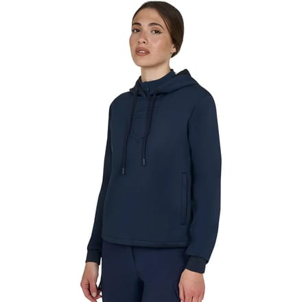 Vrouwen sweatshirt met capuchon en uitgesneden deel Equestro