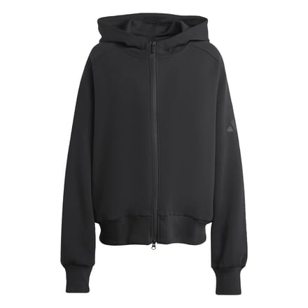 Adidas Sportswear Soft Lux Ritshoodie - Dames - Zwart