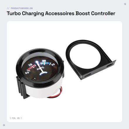 Dailygoods- Boost Controller Handmatige Kit - Turbo Accessoires - Aluminium - Zwart - Verstelbaar - Verbeterde Turborespons - Turbo Regulator