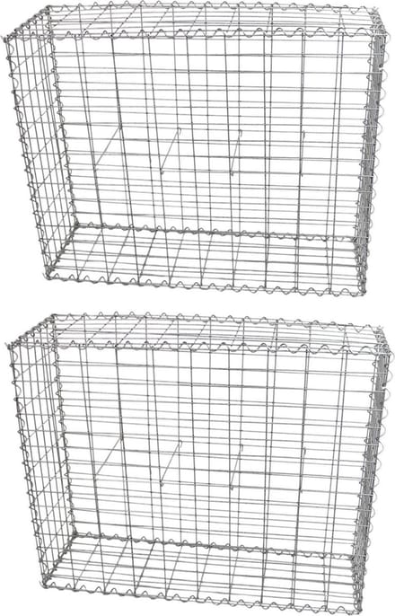 Schanskorf muur - set van 2 - 100x80x30 cm