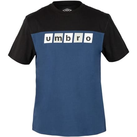 Umbro Heren T-shirt (Blauw/zwart, M)