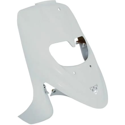 glanzend wit p2r schort voor gilera 50 stalker scooter voorzijde 2020 yj-8198e