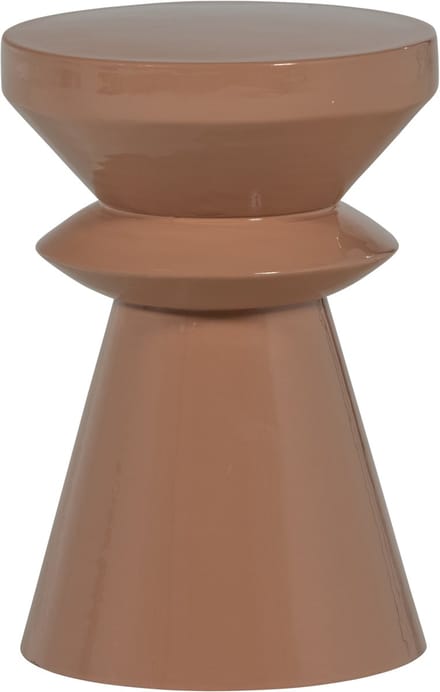 WOOOD Fedde Bijzettafel - Metaal - Oud Roze - 47x30x30