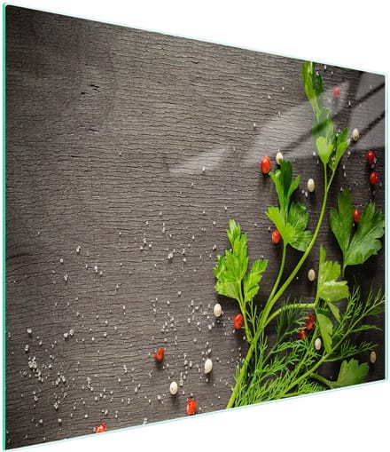 TMK ArtDeko Serie - Snijplank van Glas - 52x30 cm - Hartglas - Antislip