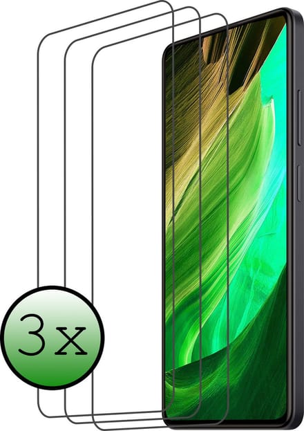 Screenprotector - 3 Stuks Geschikt voor Xiaomi Redmi Note 12 Pro+ - Extra Sterk - Beschermglas - Gehard Glas - Tempered Glass - Screen Protector