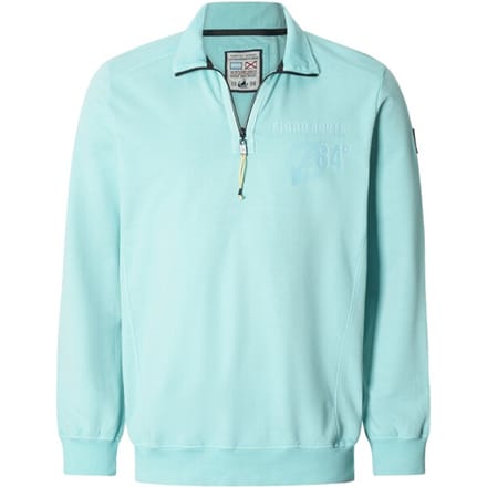 Jan Vanderstorm herren Sweatshirt - 52/54 - turquoise - Plus Size