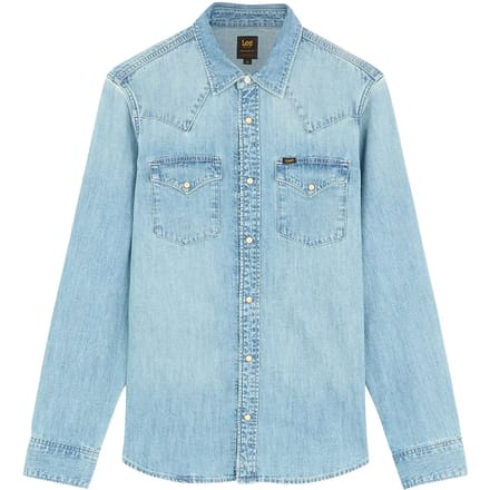 Lee Western Denim Regular Fit Overhemd Met Lange Mouwen Blauw M Man