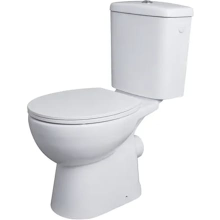 Aquavive Avisio Duoblok Toilet Met Randloze Toiletpot - Wit