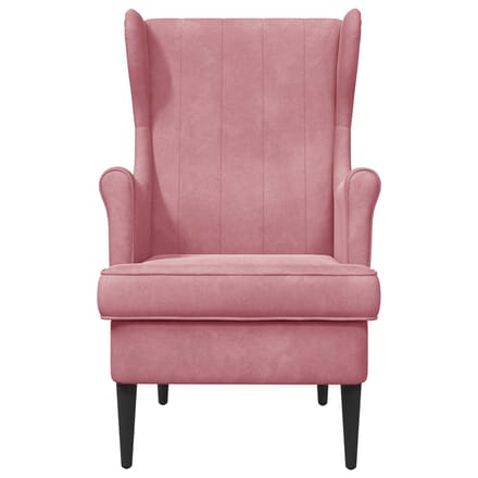 vidaXL - Fauteuil - Roze - Fluweel