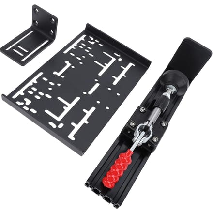 PC USB Simulator Schakelpook Handrem met Quick Release Bureaubevestiging L-vormige Klemhendel Kit voor G black