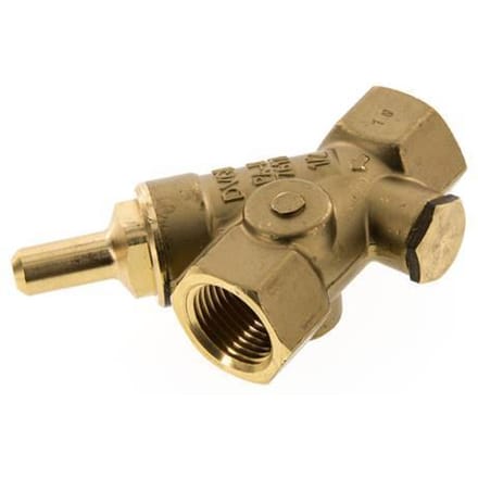 Rp 1/2'' Messing Y Terugslagklep 16 bar (232 psi) NBR