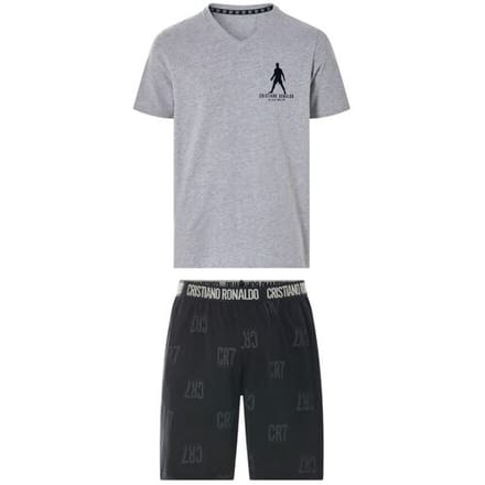 CR7 Korte heren pyjama - katoen (Grijs, M)