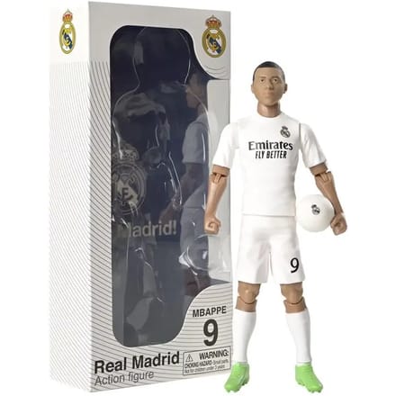 Voetbalfiguur Real Madrid Kylian Mbappe actiefiguur 20cm speelgoed.