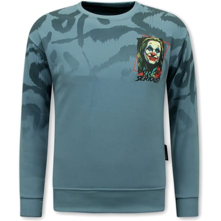 Trui Heren - Heren Sweater Joker - Blauw