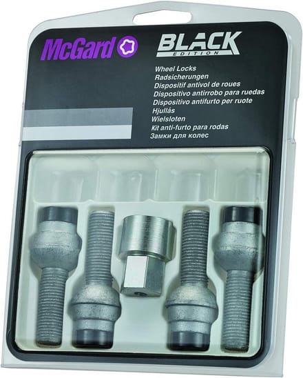 Zwarte Wielslotbouten M14 x 1,5 Radius M14 AS 37,1 mm (Set van 4)