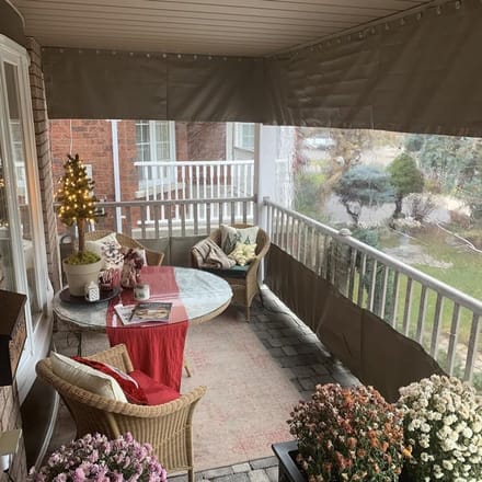 Buitengordijn Transparant - Waterdicht Vinyl - Terras Overkappen - Scheurvast PVC - 1.8x3 Meter - Grijs