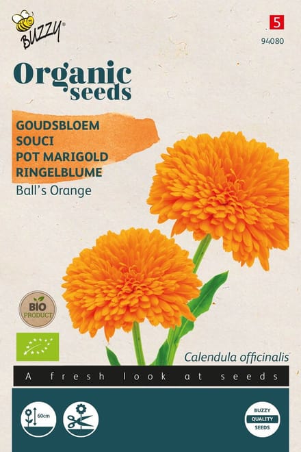 Buzzy® Organic Goudsbloem Orange Ball's (BIO)