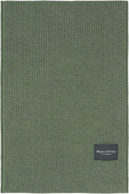 Marc O'Polo sjaal Knitted Scarf Testimonial Campaign Victorian Mist groen