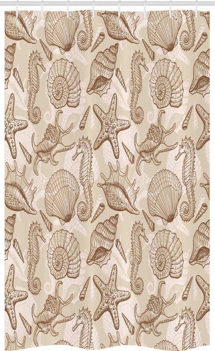 ABAKUHAUS beige douchgordijn – model stall_13526_120x180 – polyester