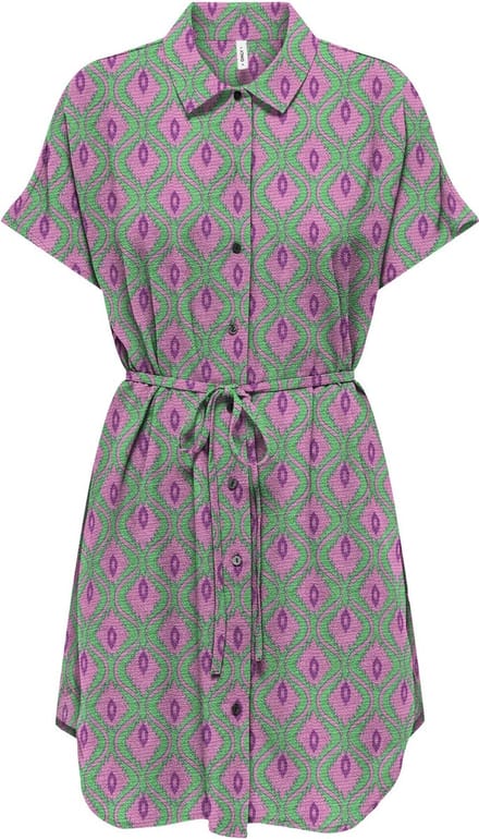 ONLY - ONLNOVA LIFE VIS AYLA SHIRT DRESS AOP - Meisjes - Mini jurken