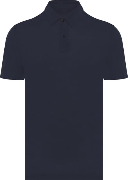 Spasso Linnen herenpolo SP217 - Navy Blue - L