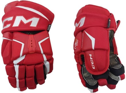 CCM - AS-V - PRO - IJshockeyhandschoenen - Kinderen - Rood - Wit - 12