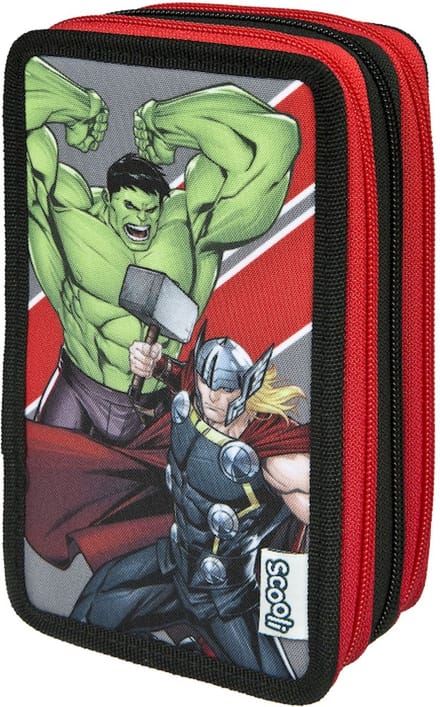 Undercover - Avengers Schooletui 3-Laags met Inhoud - Kunststof - Multicolor -