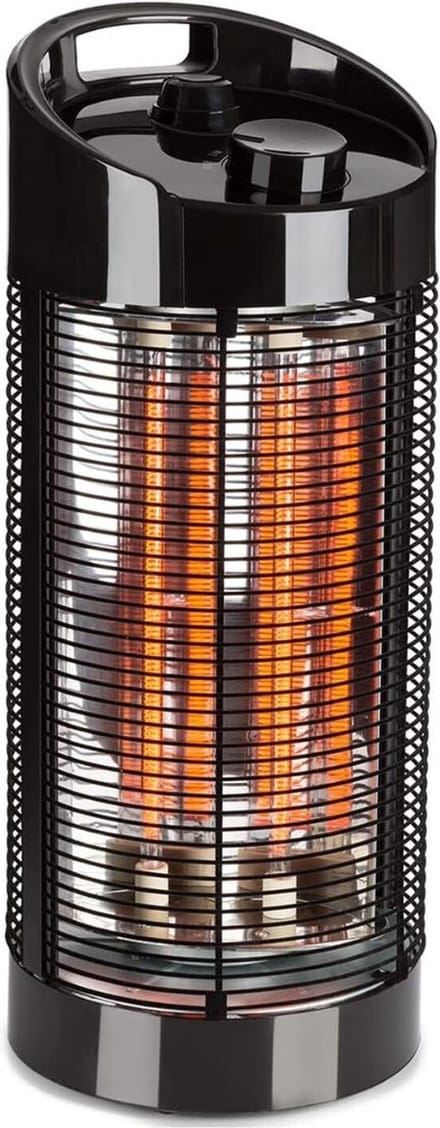 White-label® Terrasverwarmers Elektrisch - Heater - Radiator - 1200W - Zwart