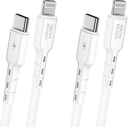 2x usb C naar geschikt voor Lightning kabel - Power delivery - Snelladen - 1m - Wit