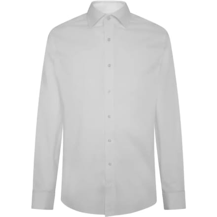 Hackett Stretch Pop Dc Overhemd Met Lange Mouwen Wit M Man