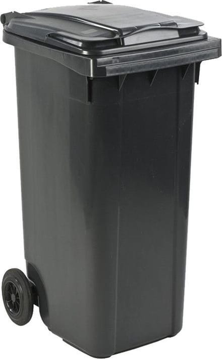 Afvalcontainer 140 liter grijs