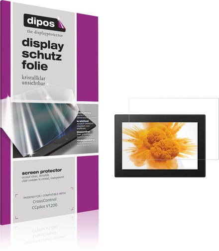 dipos – 2x Beschermfolie geschikt voor CrossControl CCpilot V1200 | Krasbestendige & heldere Screenprotector Ultra-Thin