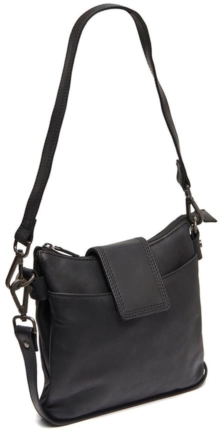 Chesterfield Calora Waxed Pull Up Schoudertas - Zwart