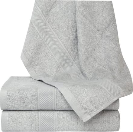 Homéé® Bamboe badlakens - set van 3 stuks - grijs - 70x130cm