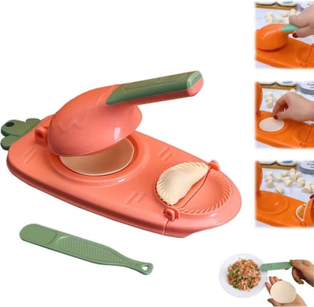 Bovista Dumplings Machine - Raviolimakers - Ravioli - Dumpling Maker Set - Dumpling Vorm - Snijder - Pastei - Empanada - Uitsteker - Roze