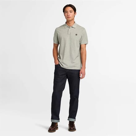 Timberland Millers River Pique Korte Mouw Poloshirt Grijs 2XL Man